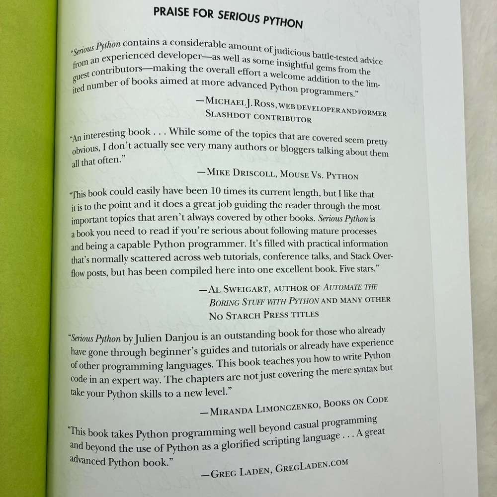 Serious Python Book - Picture 3 of 3